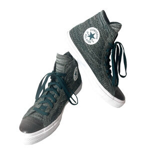 Converse All Star Lunarlon High Top Fabric Shoe Mens 9 Lace Up Sneaker Womens 11